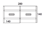 Bild 2 X7 bord 280x140 cm