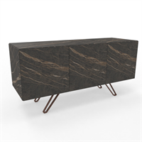 Zeta sideboard Zeta Flair sideboard i högblank stoneware, L150 cm