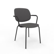 Konferenstol Modular med loop armstöd Med loop armstöd