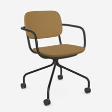 Normo med armstöd Svart, Cura gul