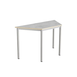 Trapetsbord Tranås ljusgrå linoleum, L120 cm, H72 cm