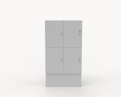 Småfacksskåp med 4 dörrar, bredd 80 cm Hög, 300 mm