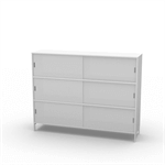 Neat 3xA4 B160 stängd Plexiglas vitfrostad