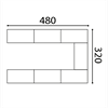 Bild 2 Flex stort U-format mötesbord 14-16 platser 480x320 cm