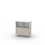 Neat 2xA4 B80 luckor nere Ask (vitpigment)