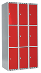 Klädskåp Skåp delad dörr, 3 fack i höjd, B900