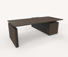 Exklusivt Sitt & Stå Höj- och sänkbart skrivbord med förvaring och skåp