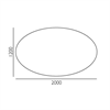Bild 2 Basic ovalt konferensbord 200x120 cm
