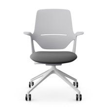 Trillo konferensstol Ljusgrå rygg + Grå sits