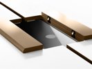 Bild 4 Piece svart konferensbord, kabelbox, längd 280 cm