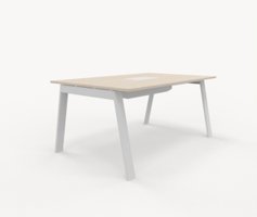 Piece bord 160x100 cm med kabellucka Med kabellucka