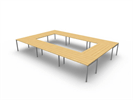 Bild 3 Flex stort fyrkantigt konferensbord, 20 platser 480 cm