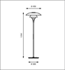 Bild 3 PH 4½-3½ Glas Golv