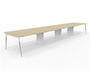 X3 bord med ekben 640x120 cm