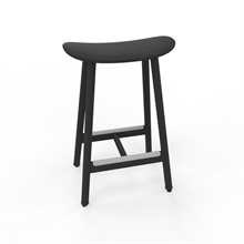 Edsbyn barstol Arc Stool svart Svartbetsad faner