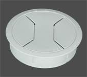 Kabelgenomföring plast vit Vit